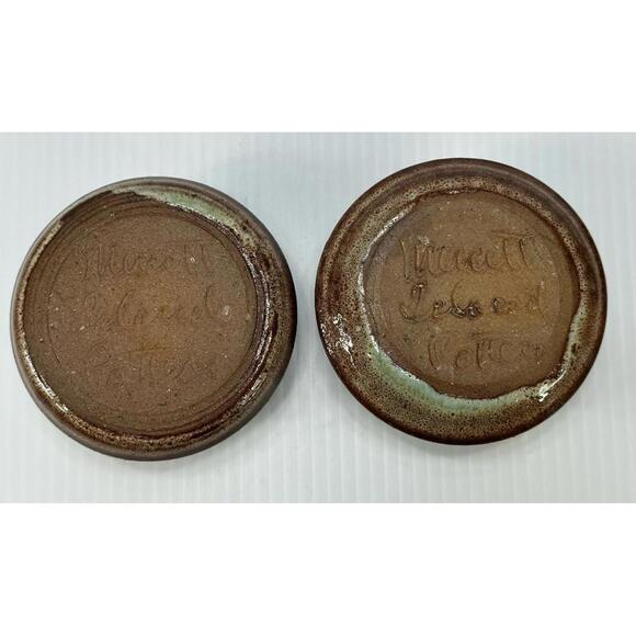 VINTAGE MERRITT ISLAND STUDIO ART POTTERY CANDLESTICK CANDLE HOLDERS HANDMADE - Picture 6 of 12